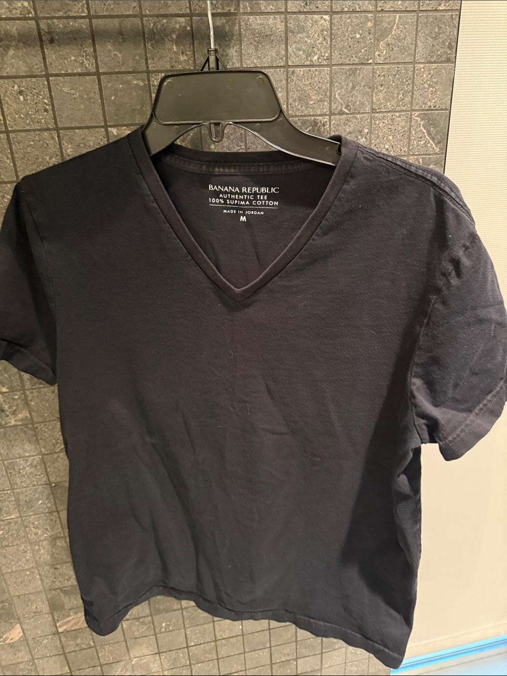 Banana Republic Women's V-Neck Short Sleeve Tee - Navy